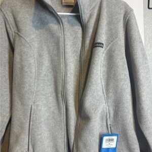 Columbia Light Gray Fleece Jacket